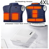 Power Bank Heating Vest Mobile Power Bank: 10,000mAh Power