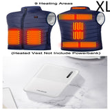 Power Bank Heating Vest Mobile Power Bank: 10,000mAh Power