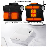 Power Bank Heating Vest Mobile Power Bank: 10,000mAh Power