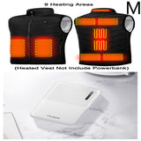 Power Bank Heating Vest Mobile Power Bank: 10,000mAh Power