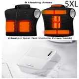 Power Bank Heating Vest Mobile Power Bank: 10,000mAh Power