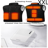 Power Bank Heating Vest Mobile Power Bank: 10,000mAh Power